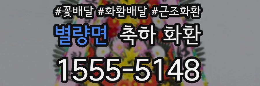 별량면 축하 화환