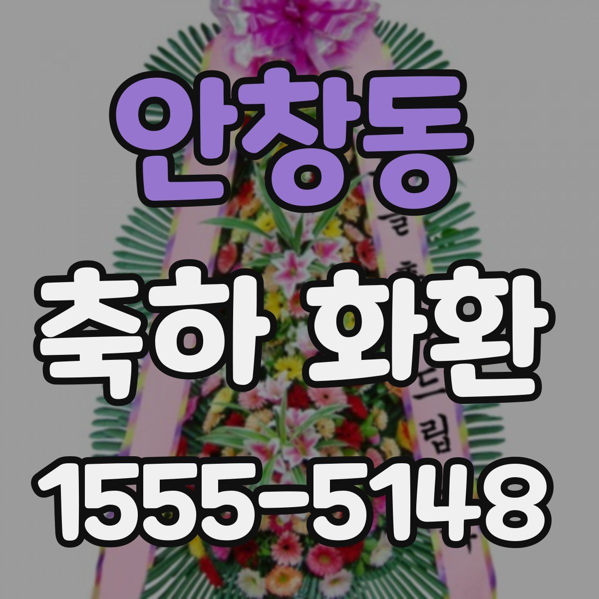 안창동 축하 화환