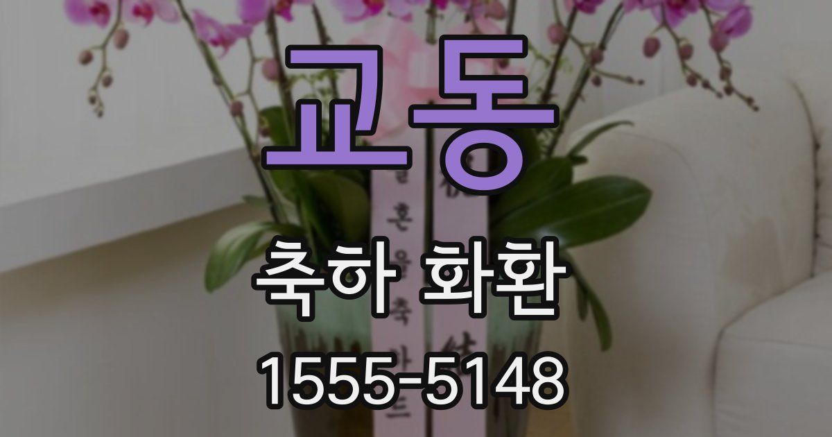 교동 축하 화환