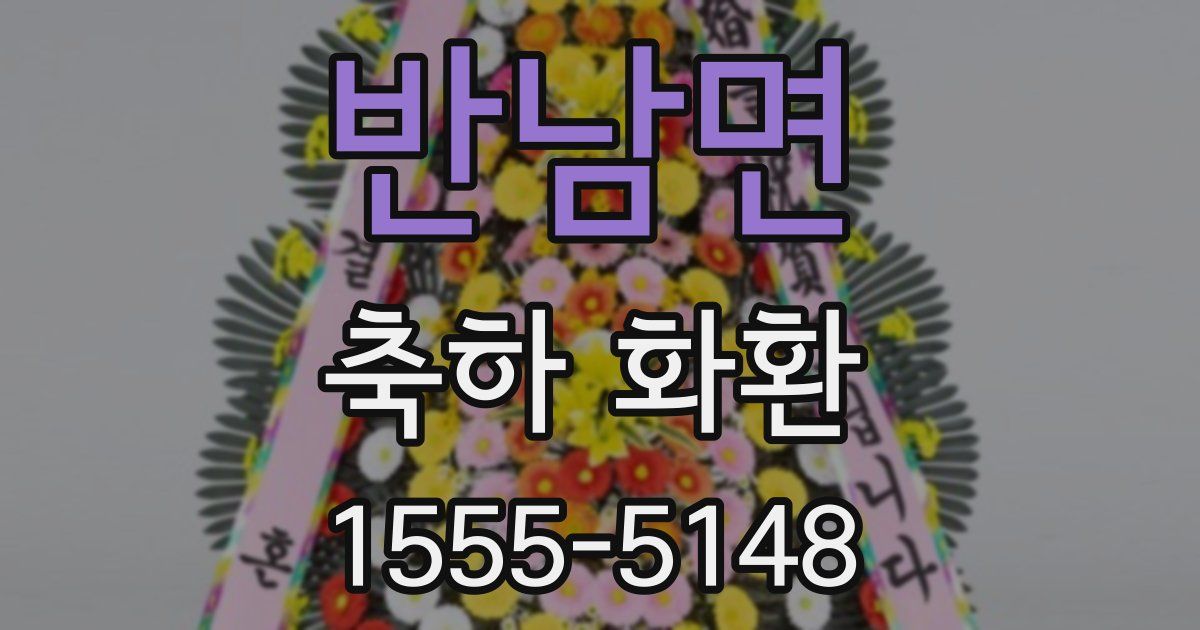 반남면 축하 화환