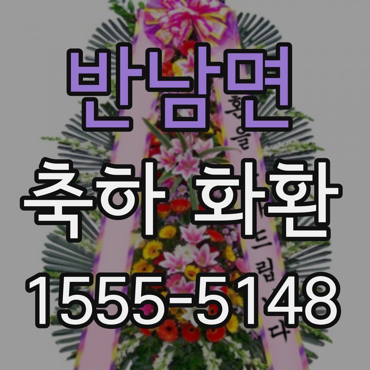 반남면 축하 화환