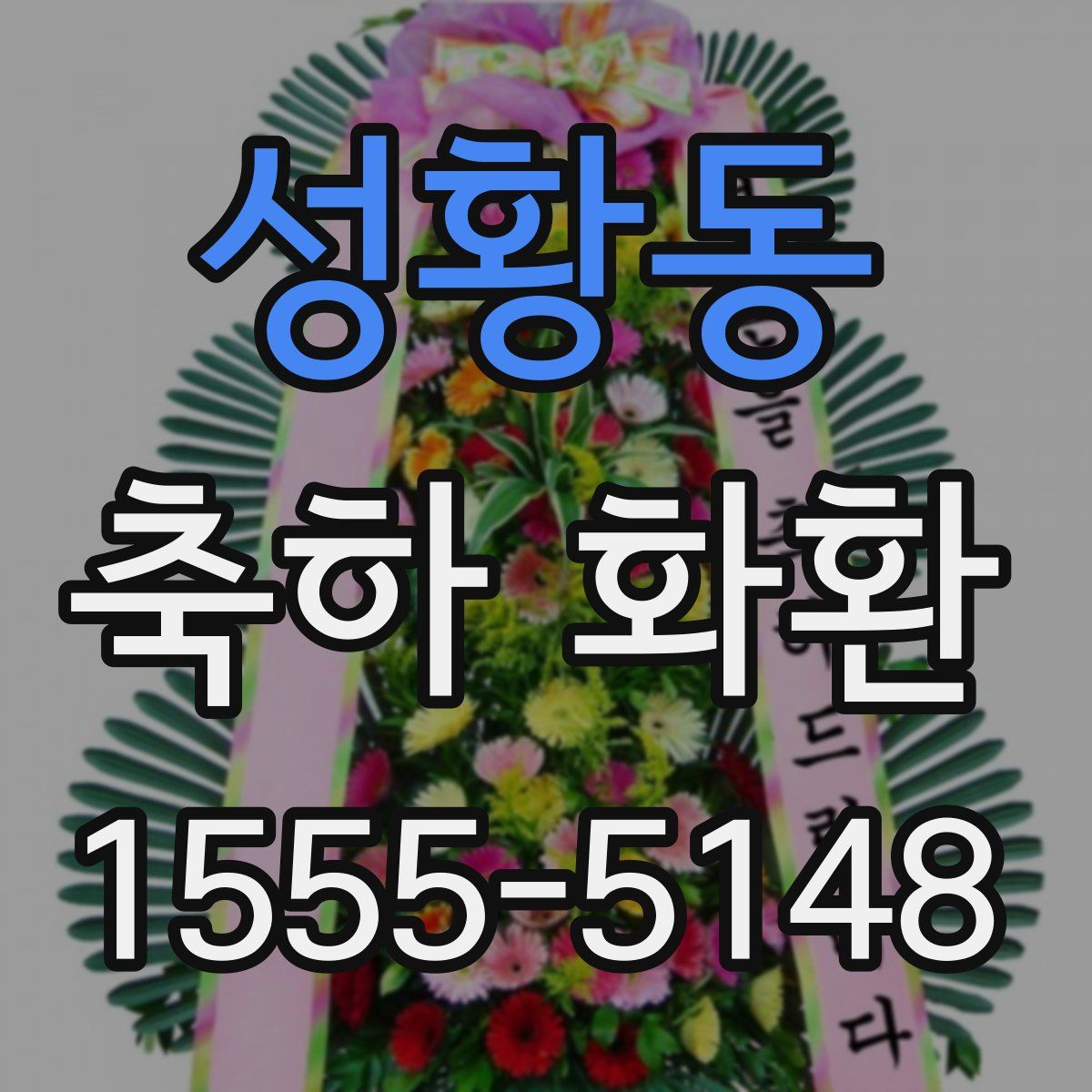 성황동 축하 화환