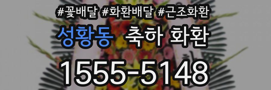성황동 축하 화환