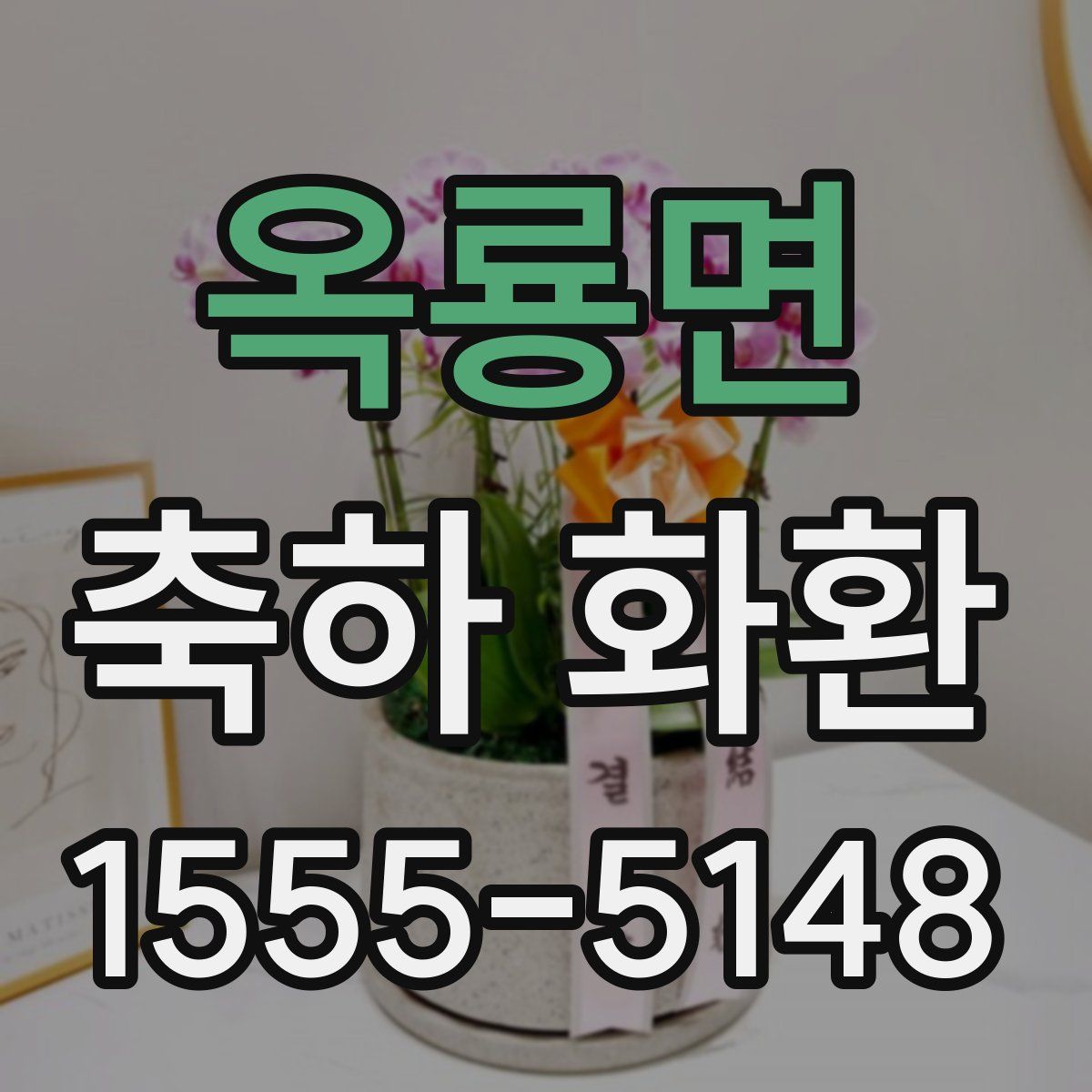 옥룡면 축하 화환