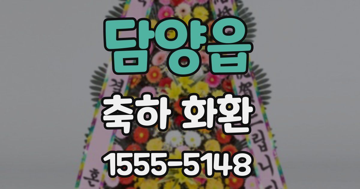 담양읍 축하 화환