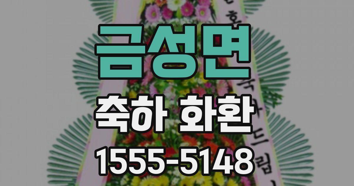 금성면 축하 화환