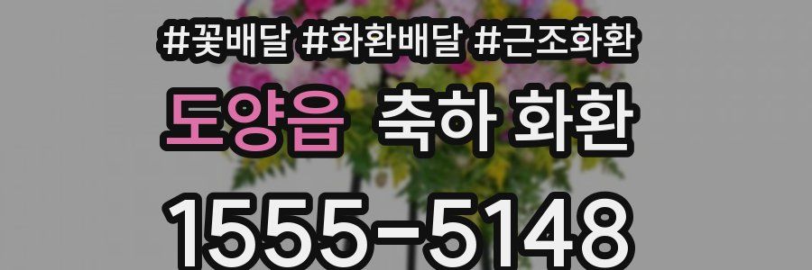 도양읍 축하 화환