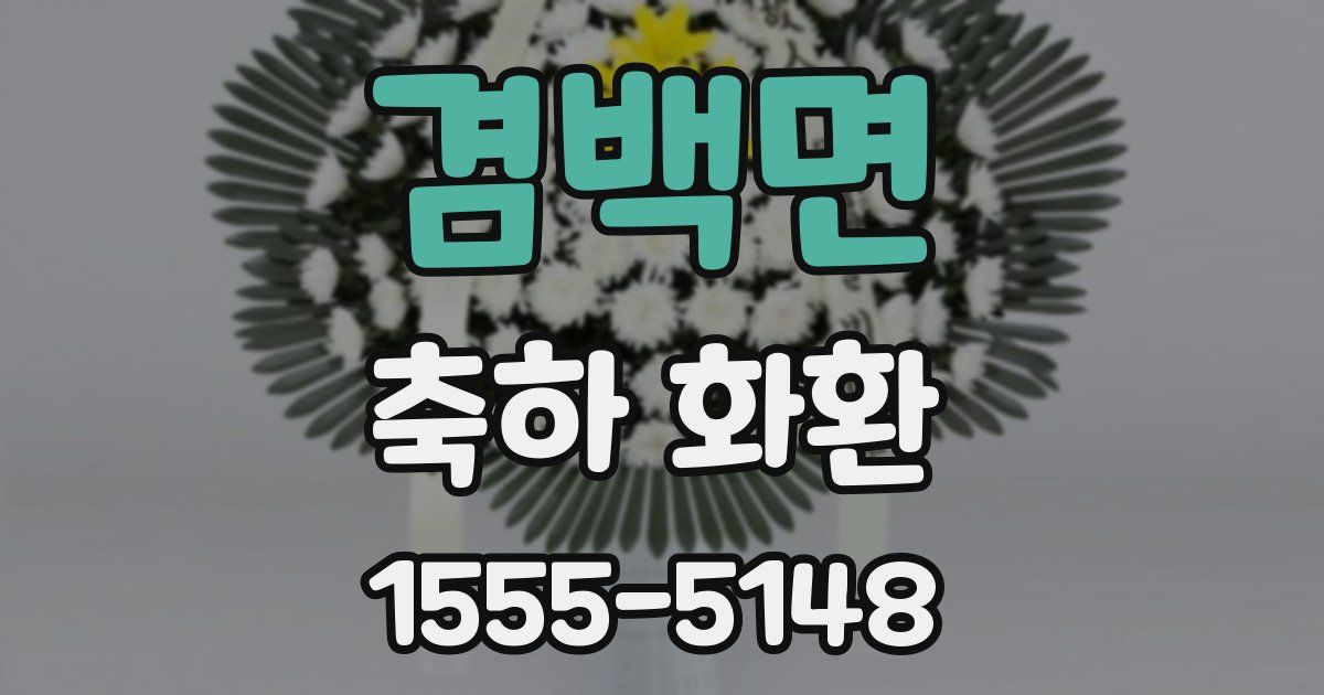 겸백면 축하 화환