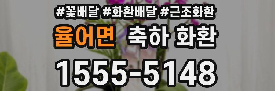 율어면 축하 화환
