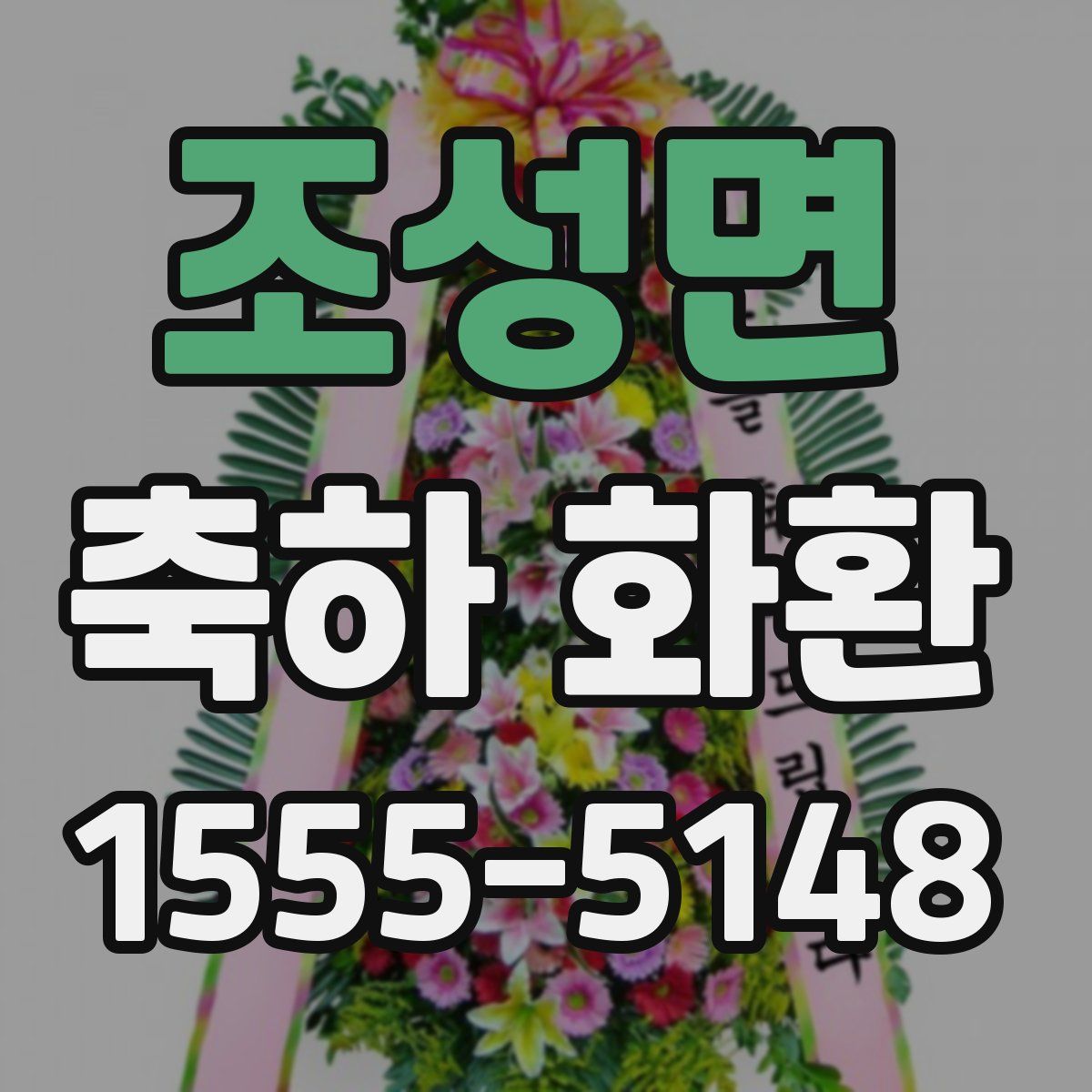 조성면 축하 화환