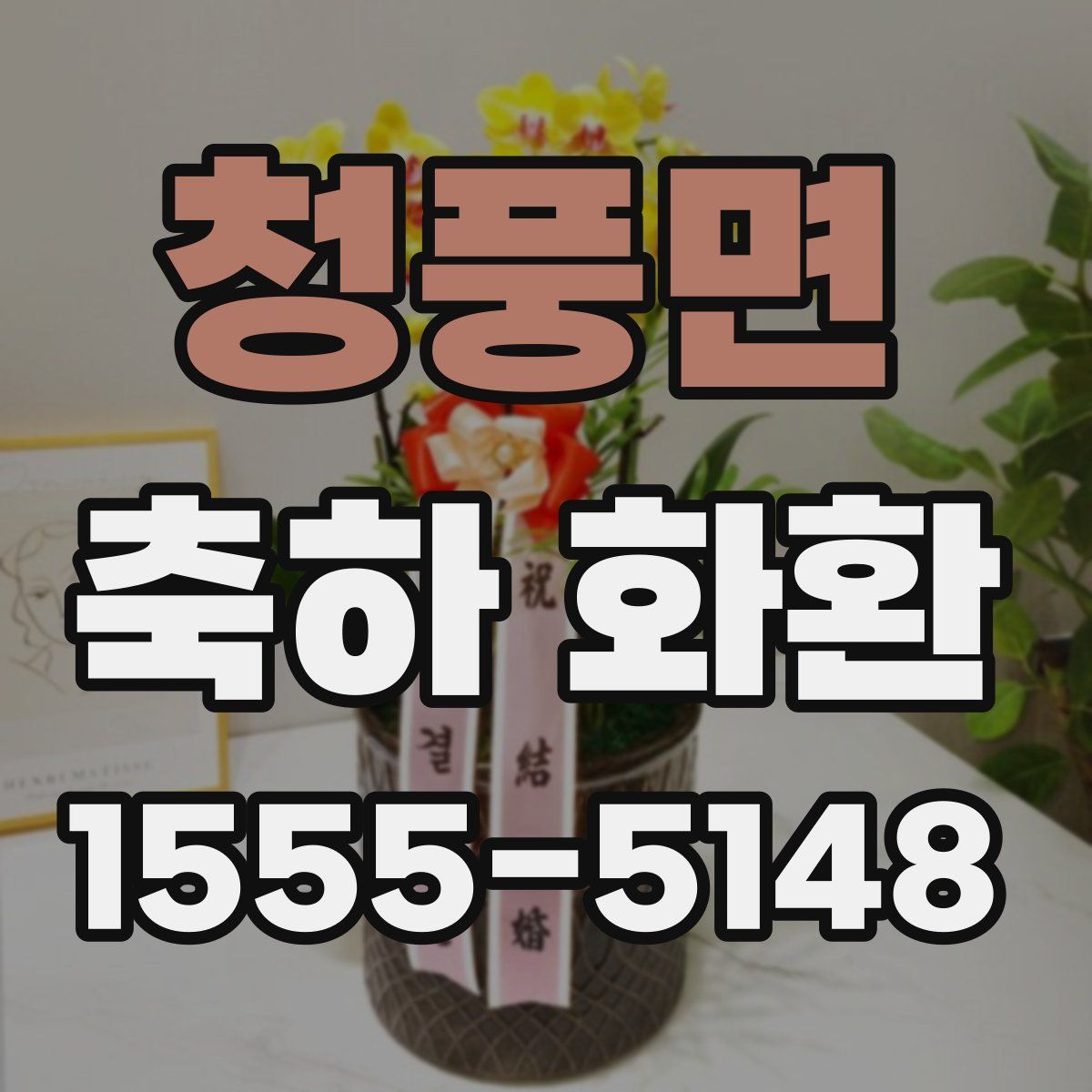 청풍면 축하 화환