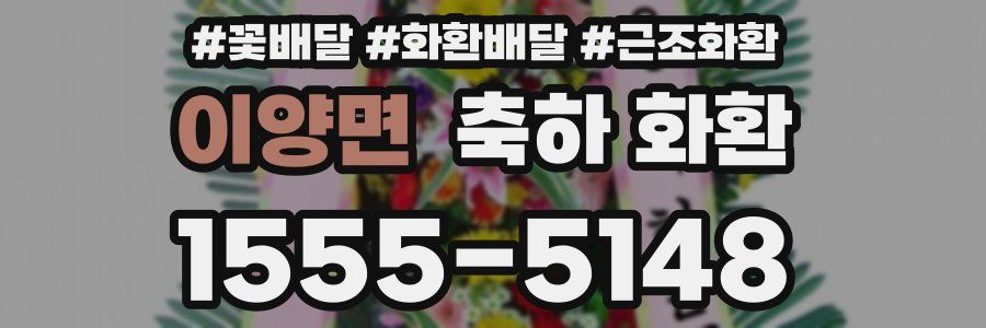 이양면 축하 화환