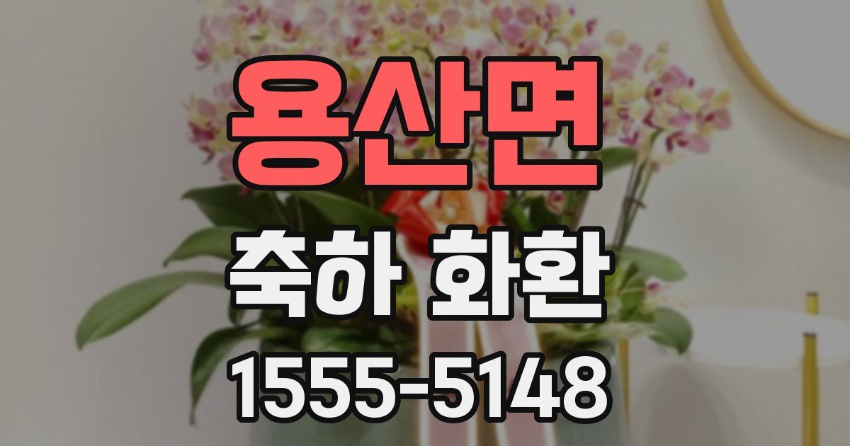 용산면 축하 화환