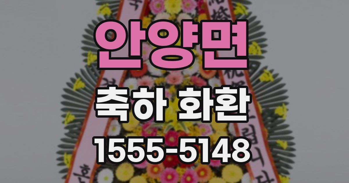 안양면 축하 화환