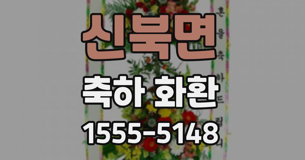 신북면 축하 화환