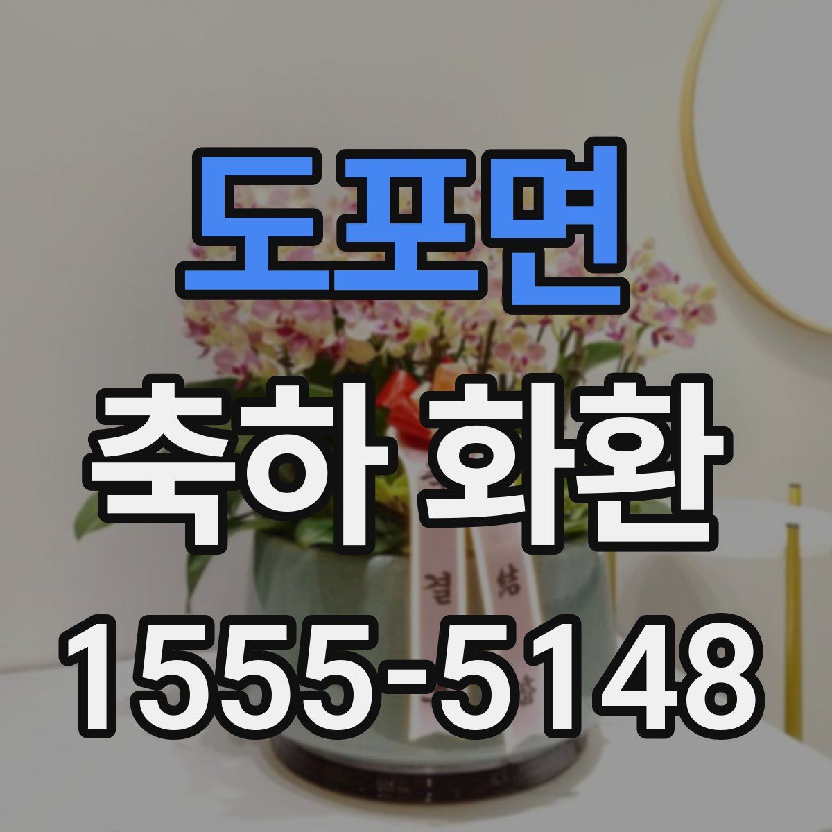 도포면 축하 화환