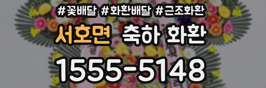 서호면 축하 화환