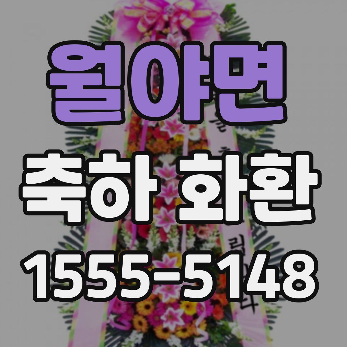 월야면 축하 화환