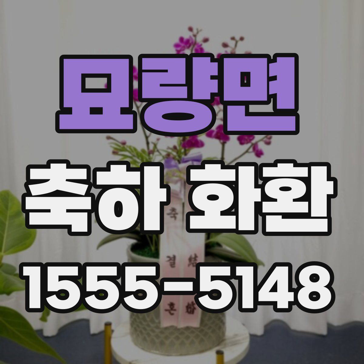 묘량면 축하 화환
