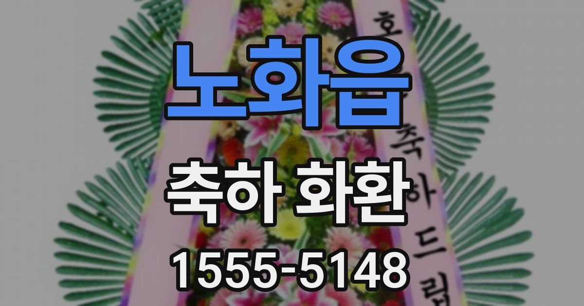 노화읍 축하 화환