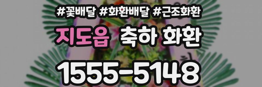 지도읍 축하 화환