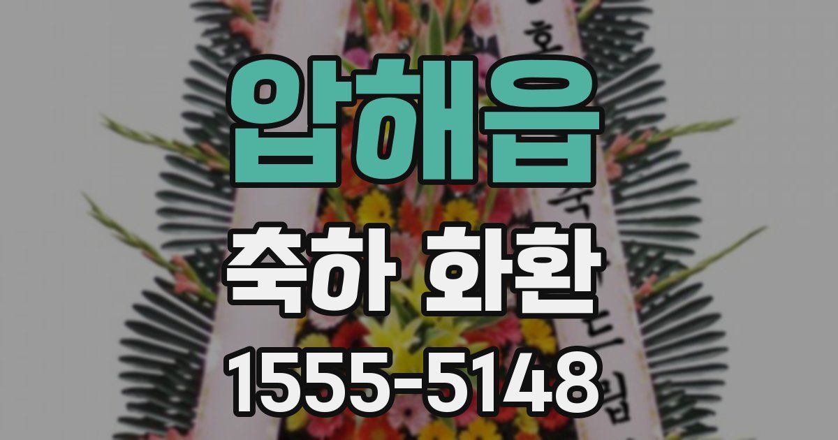 압해읍 축하 화환