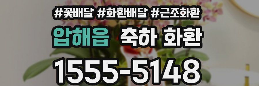 압해읍 축하 화환