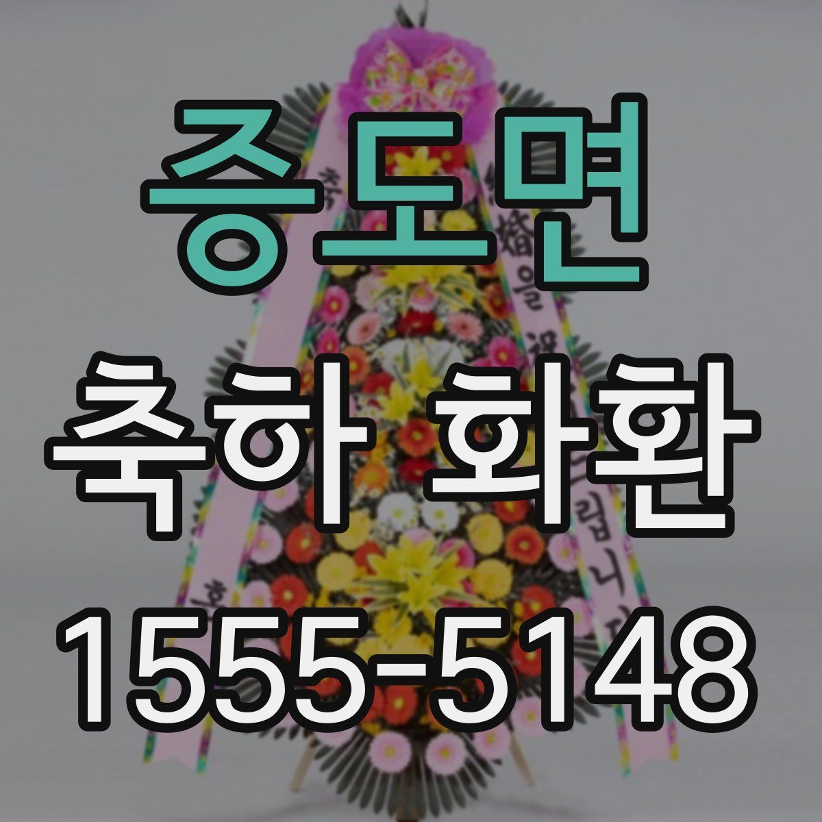 증도면 축하 화환