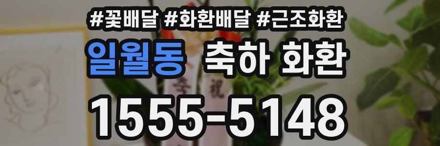 일월동 축하 화환