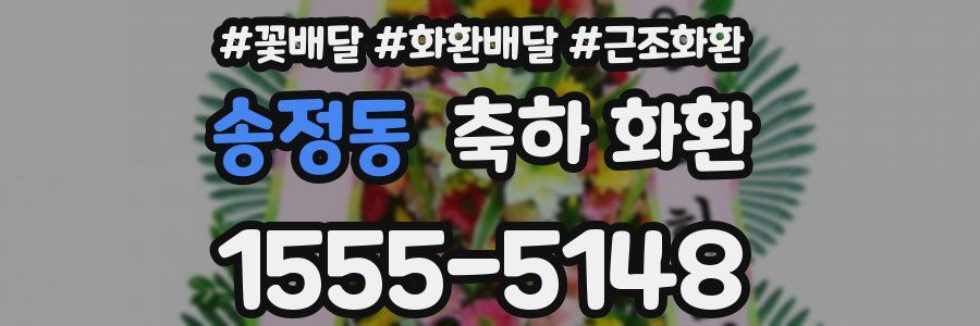 송정동 축하 화환