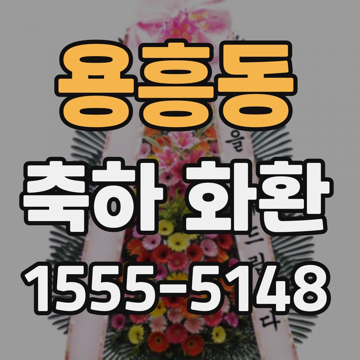 용흥동 축하 화환