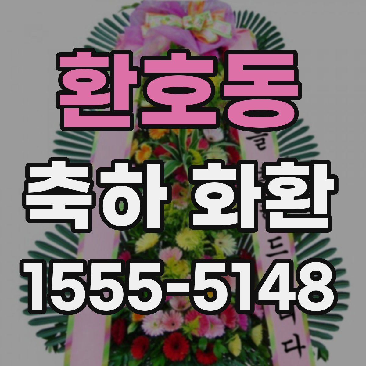 환호동 축하 화환