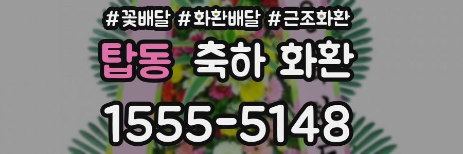 탑동 축하 화환