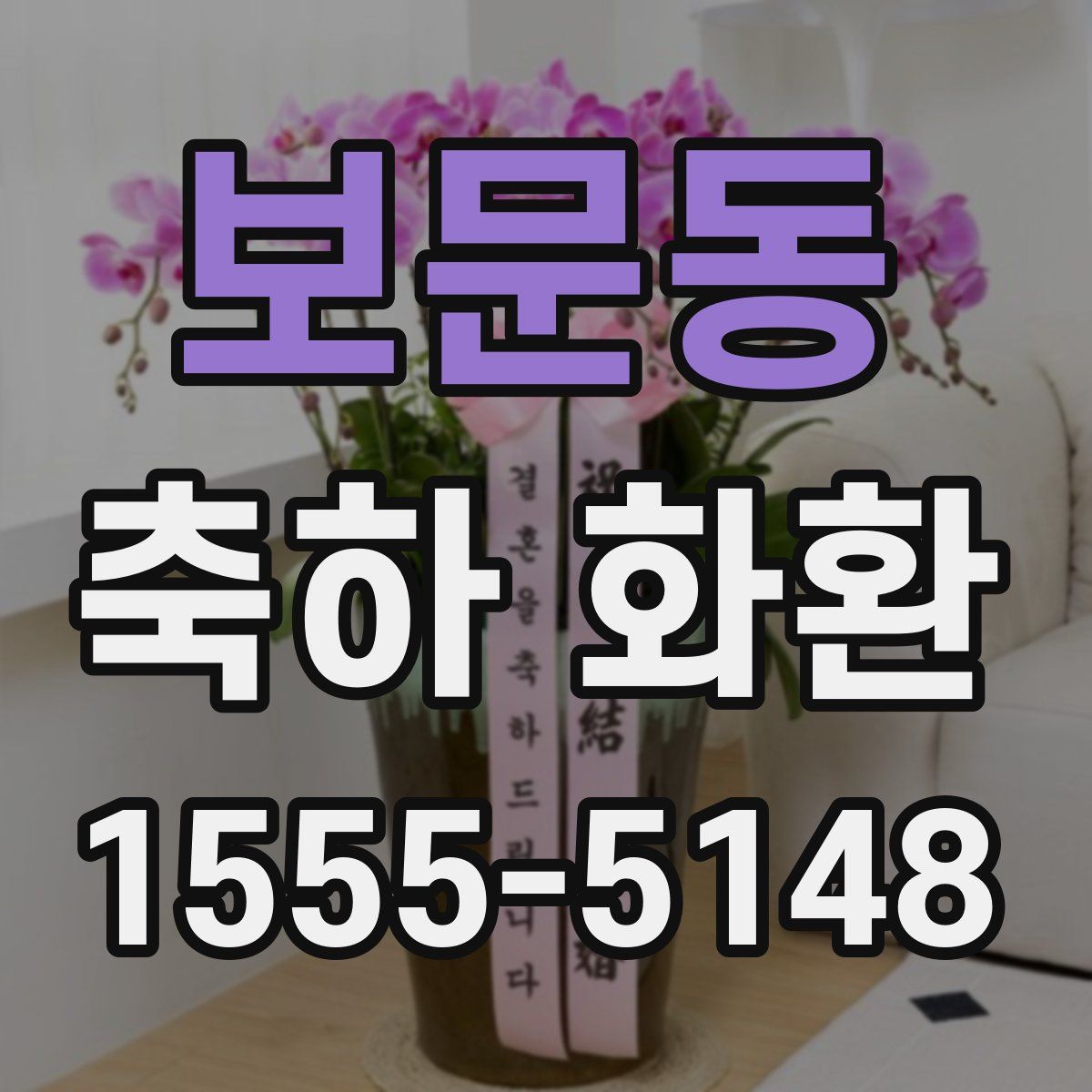 보문동 축하 화환