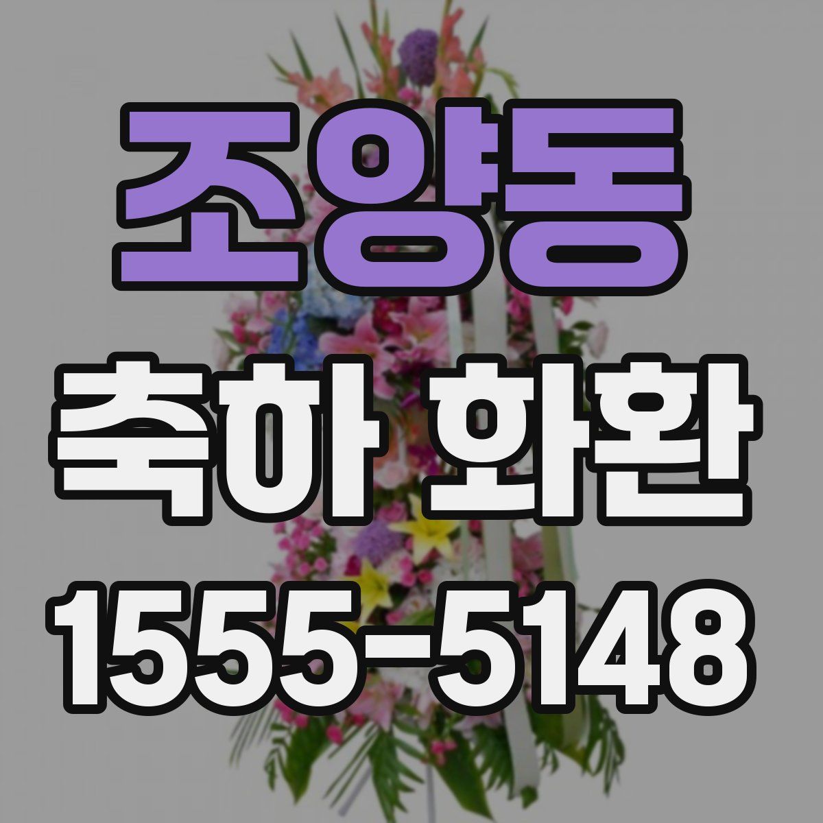 조양동 축하 화환
