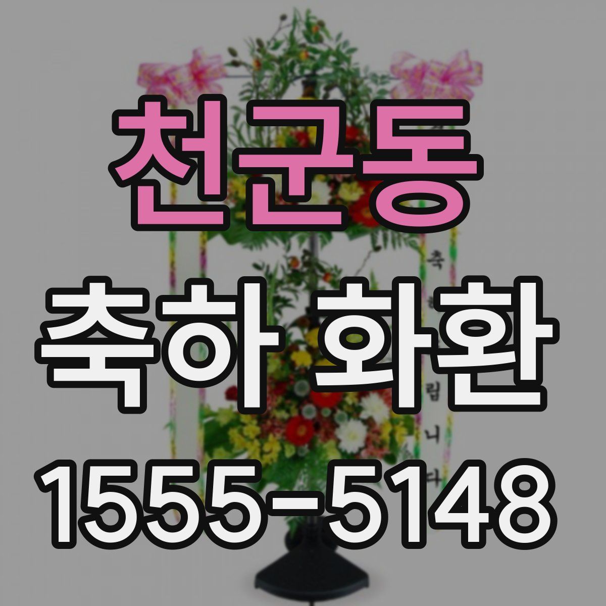 천군동 축하 화환