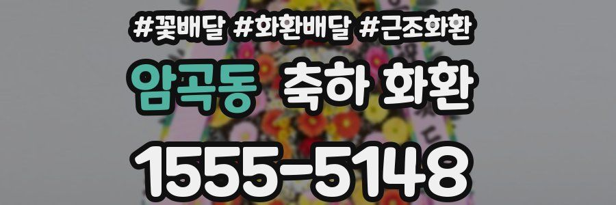 암곡동 축하 화환