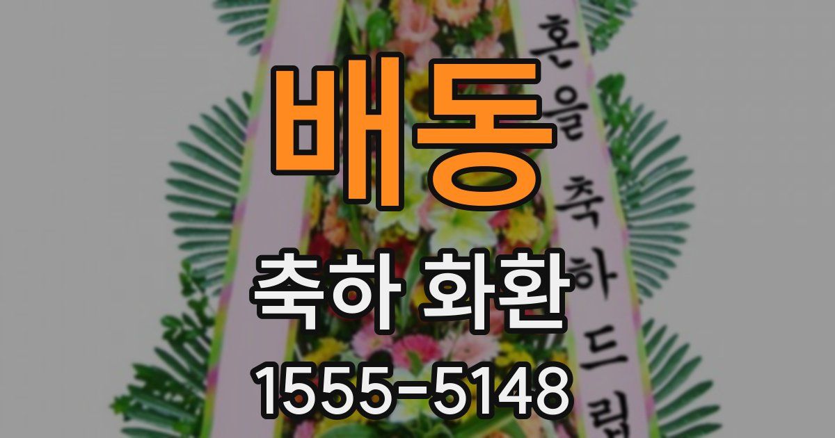 배동 축하 화환