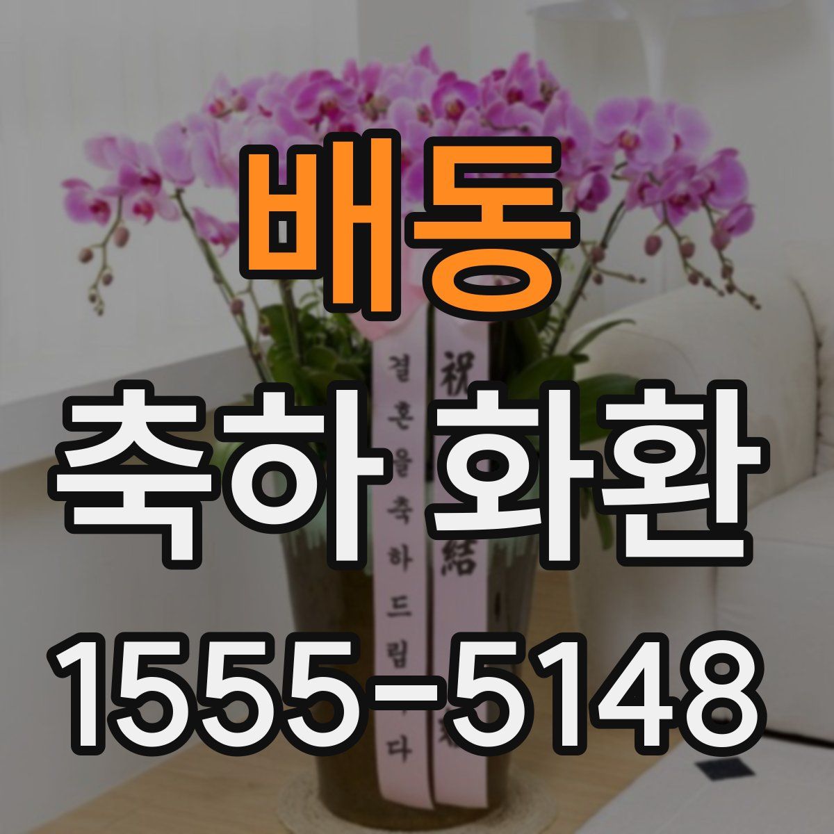 배동 축하 화환