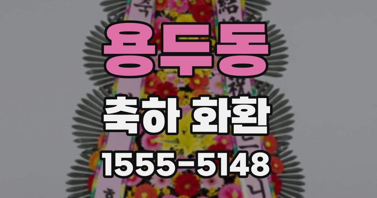 용두동 축하 화환