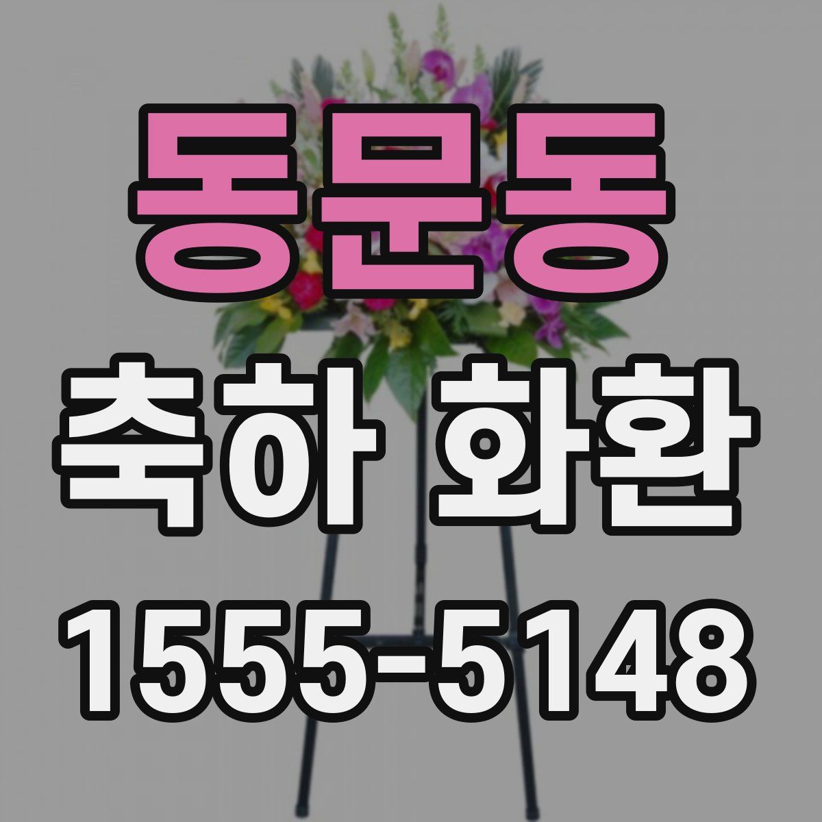 동문동 축하 화환
