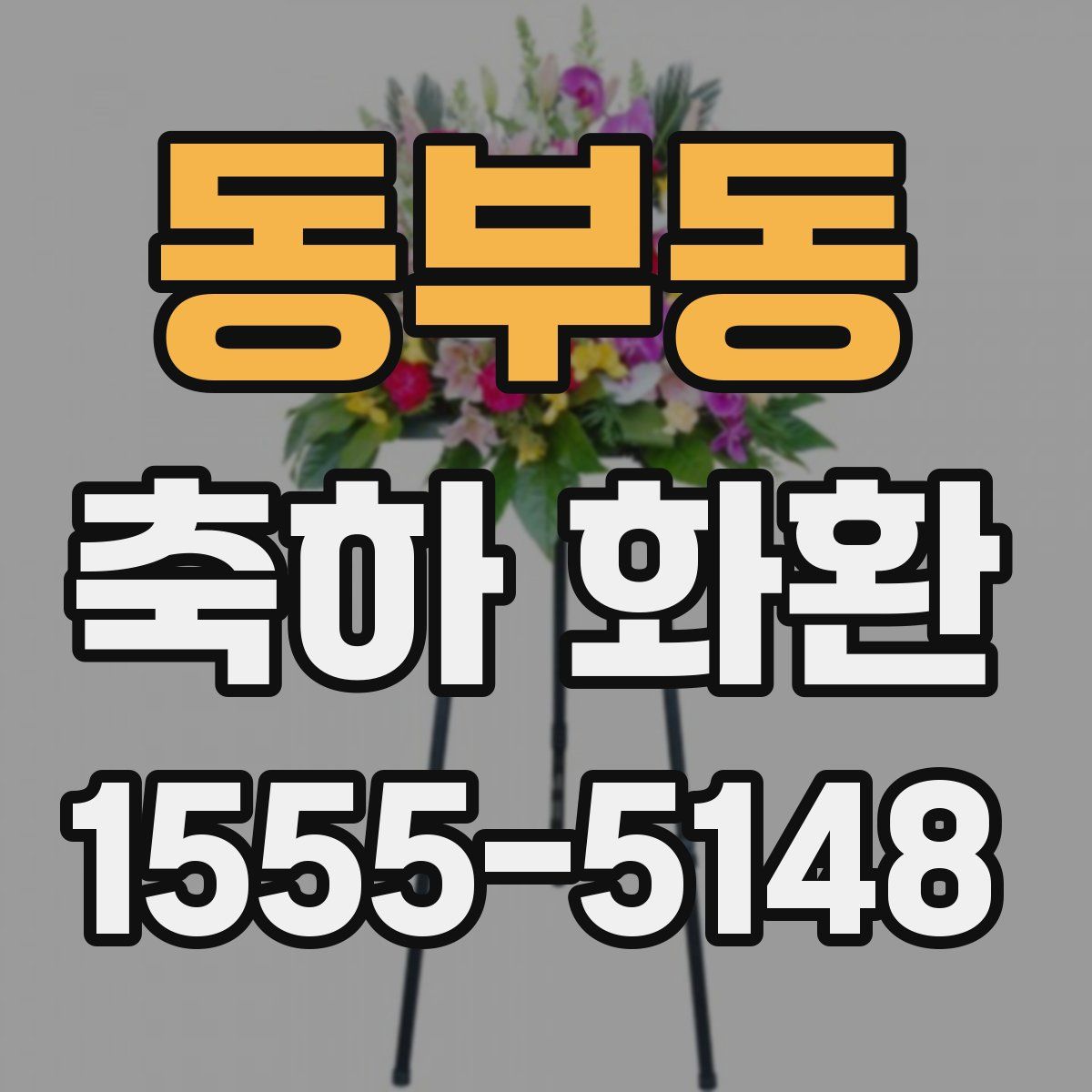 동부동 축하 화환