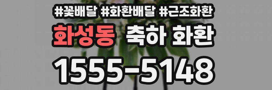 화성동 축하 화환