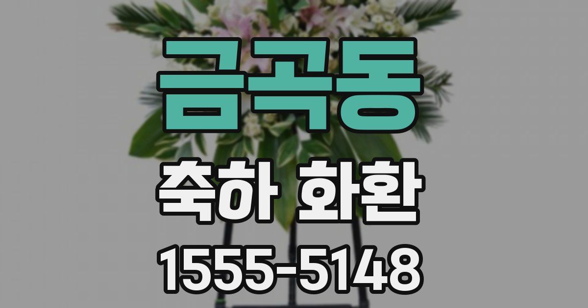금곡동 축하 화환