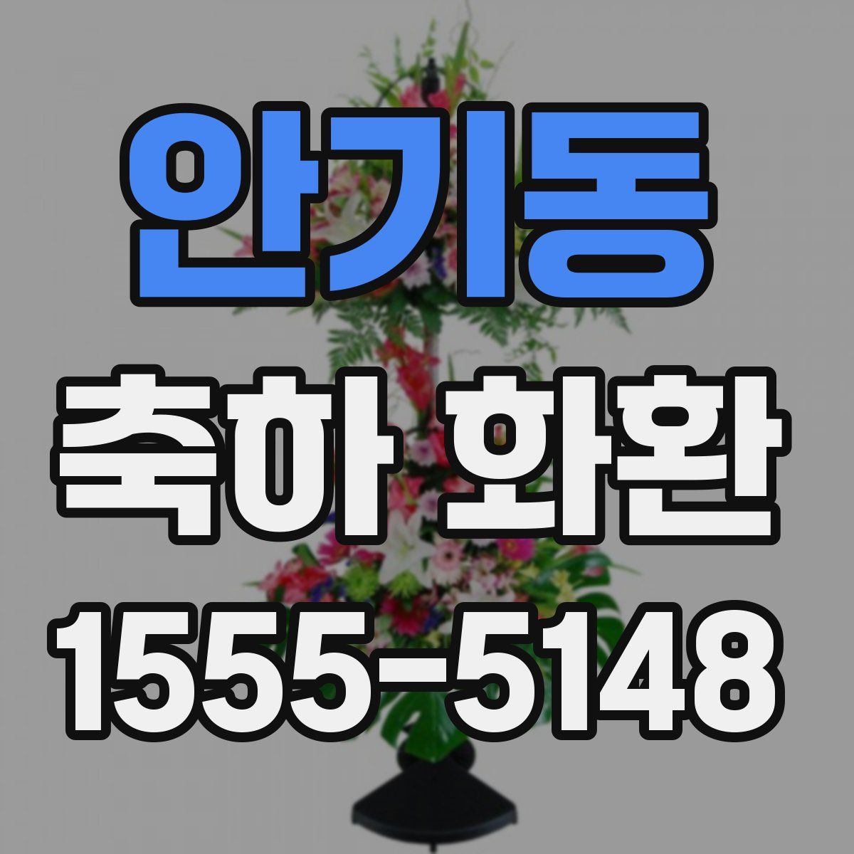 안기동 축하 화환