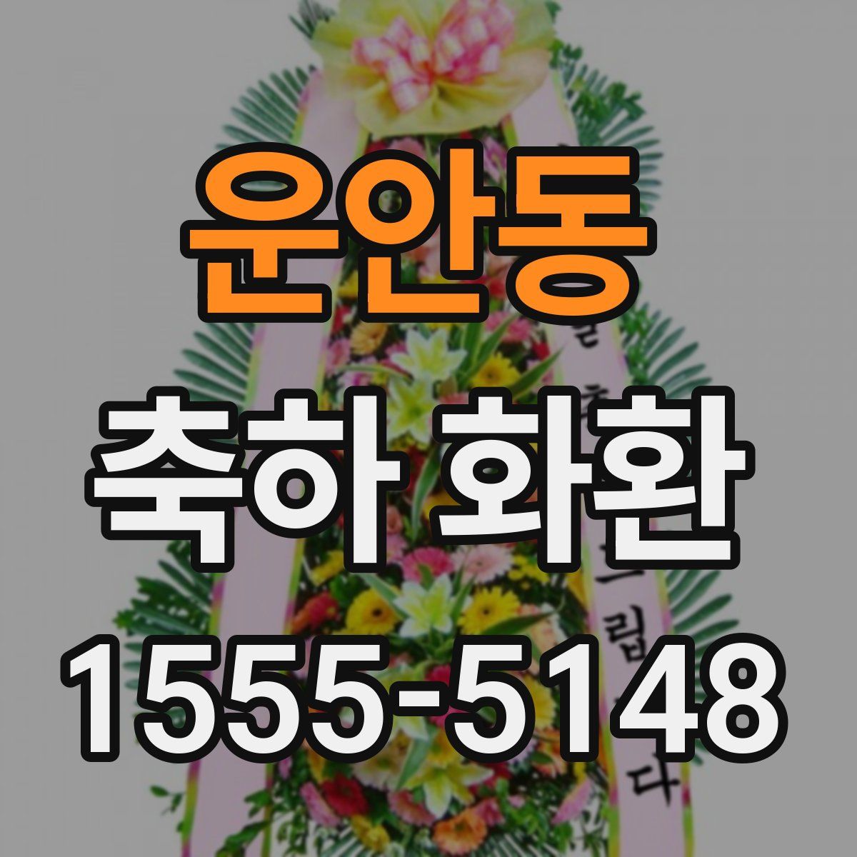 운안동 축하 화환