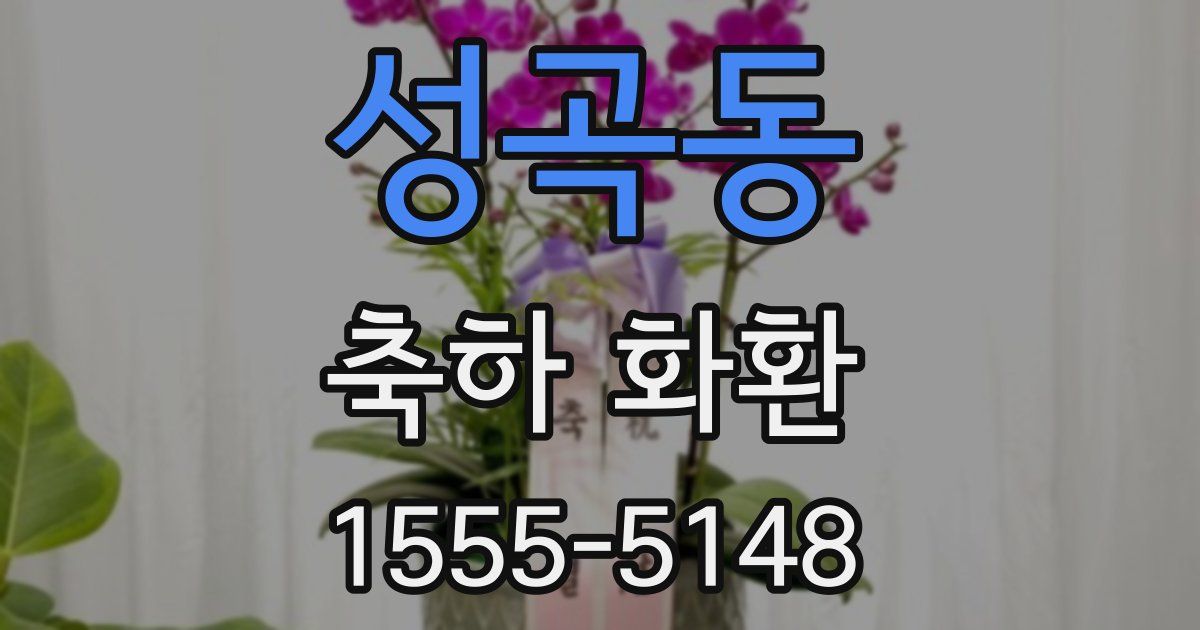 성곡동 축하 화환