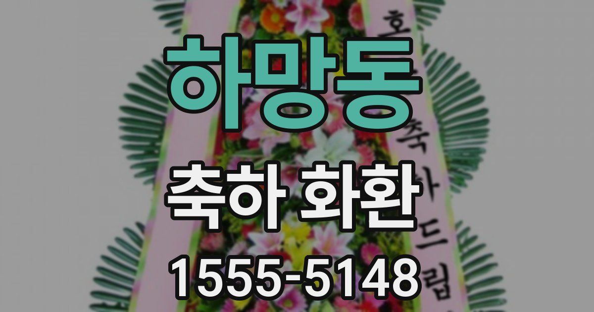 하망동 축하 화환