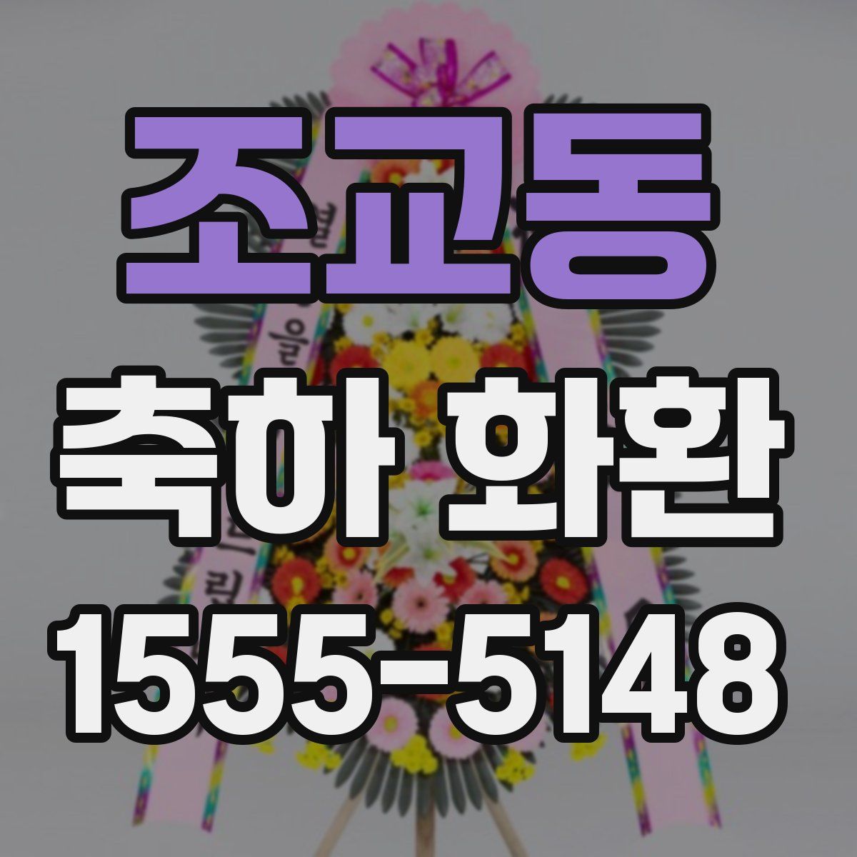 조교동 축하 화환