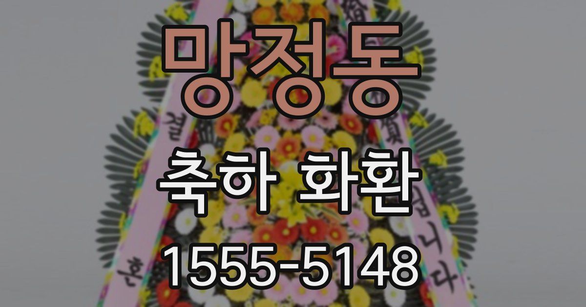 망정동 축하 화환